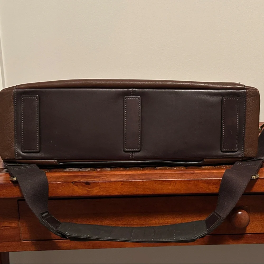 Tumi Chestnut Large Laptop Leather Brief